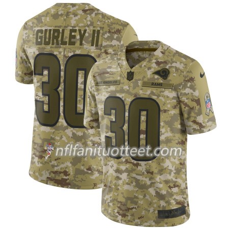Miesten Los Angeles Rams NFL Pelipaita Todd Gurley II 30 Nike Salute to Service